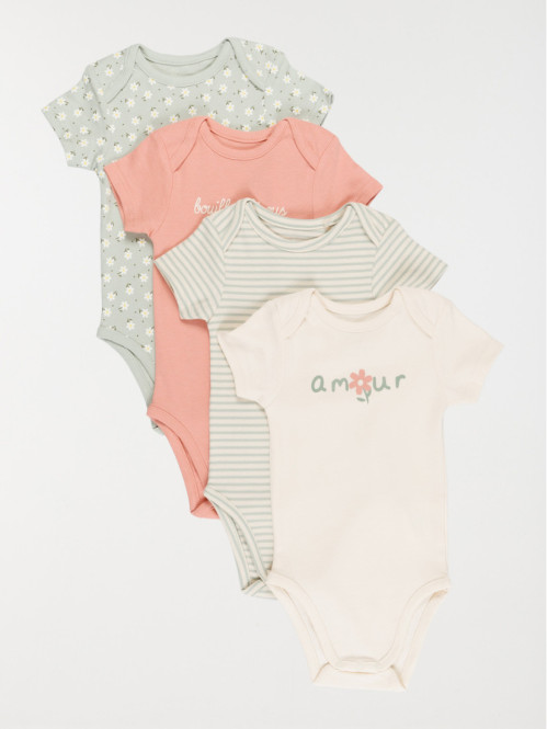 Lot de 4 bodies fille (3-24M)