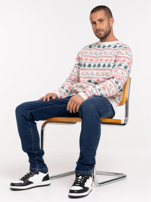 Pull imprimé Noël homme