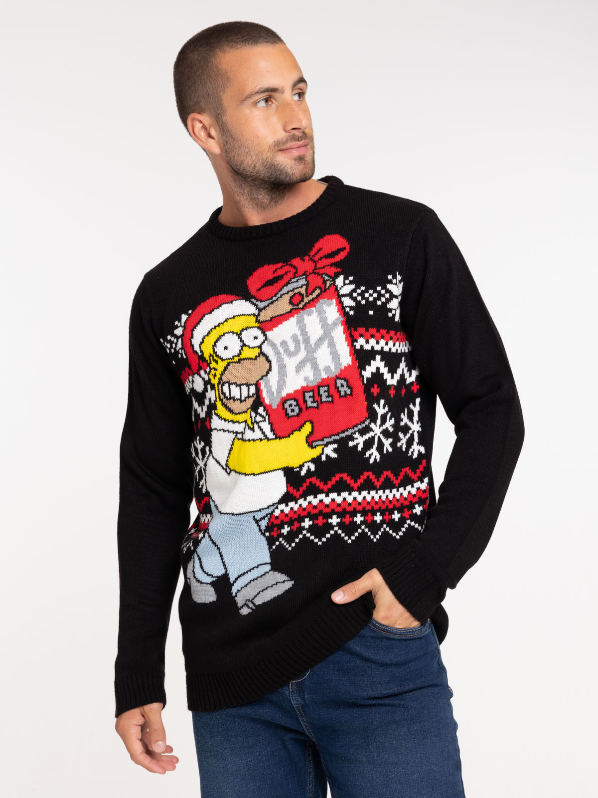 Pull de Noël Homer Simpson homme