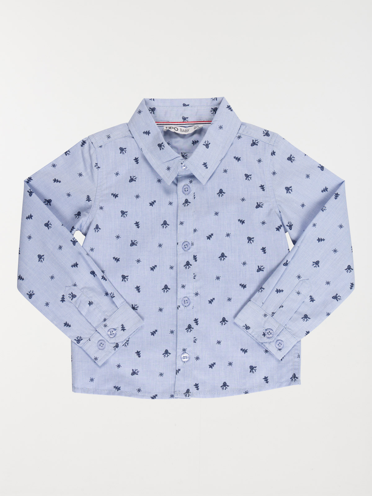 Chemise de Noël imprimée garçon (6-36M)