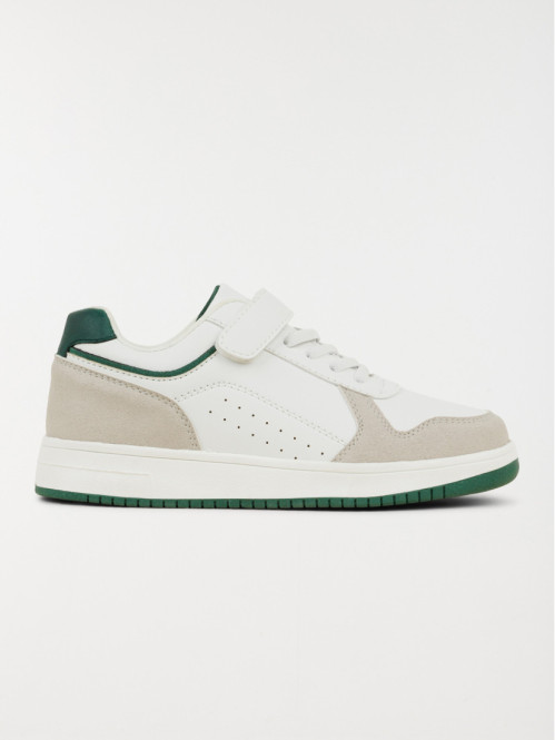 Baskets basses garçon blanc (31-39)