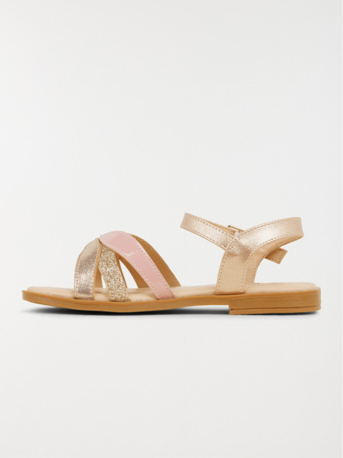 Sandales coloris rose fille...