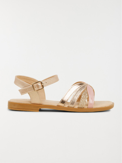Sandales coloris rose fille...