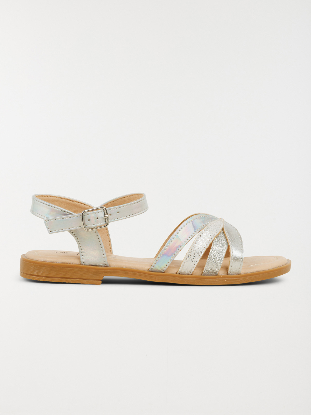 Sandales coloris argent fille (31-36)
