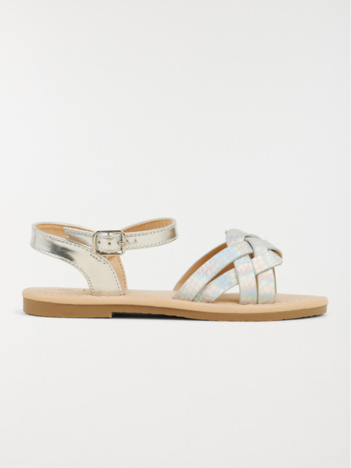 Sandales coloris argenté fille (31-36)