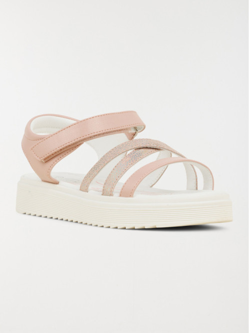 Sandales coloris rose fille...