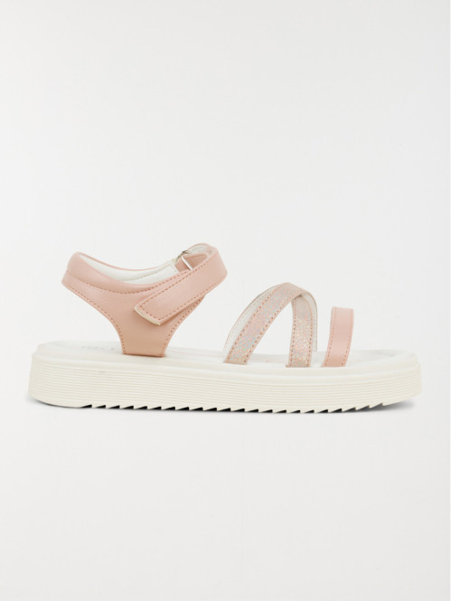 Sandales coloris rose fille (31-36)