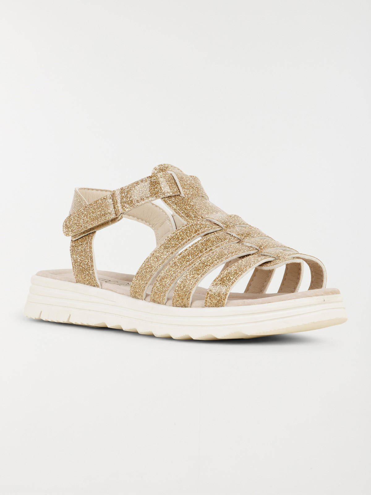 Sandales pailletées dorées fille (31-36)