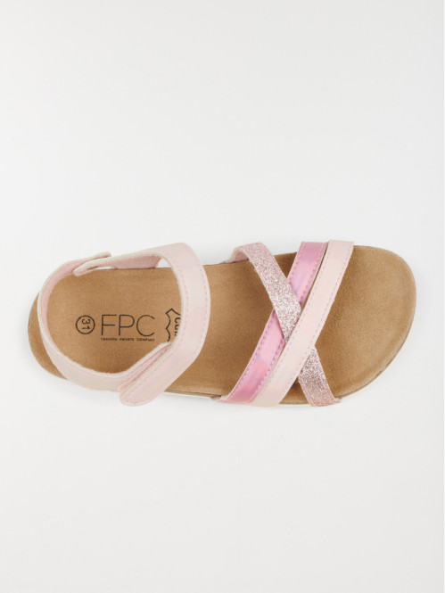 Sandales brillantes roses fille (31-36)