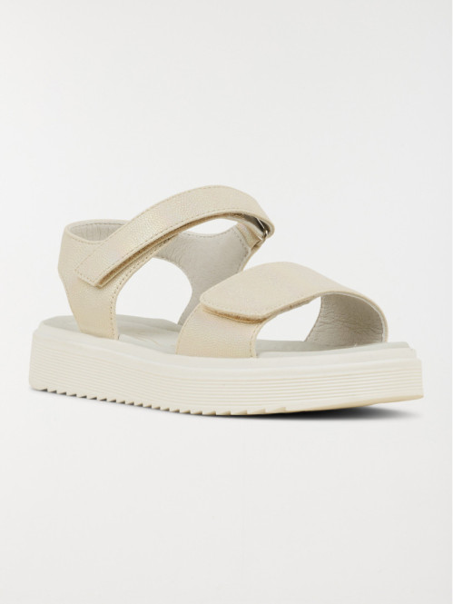 Sandale dorée plateforme...