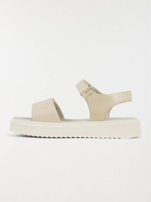 Sandale dorée plateforme...