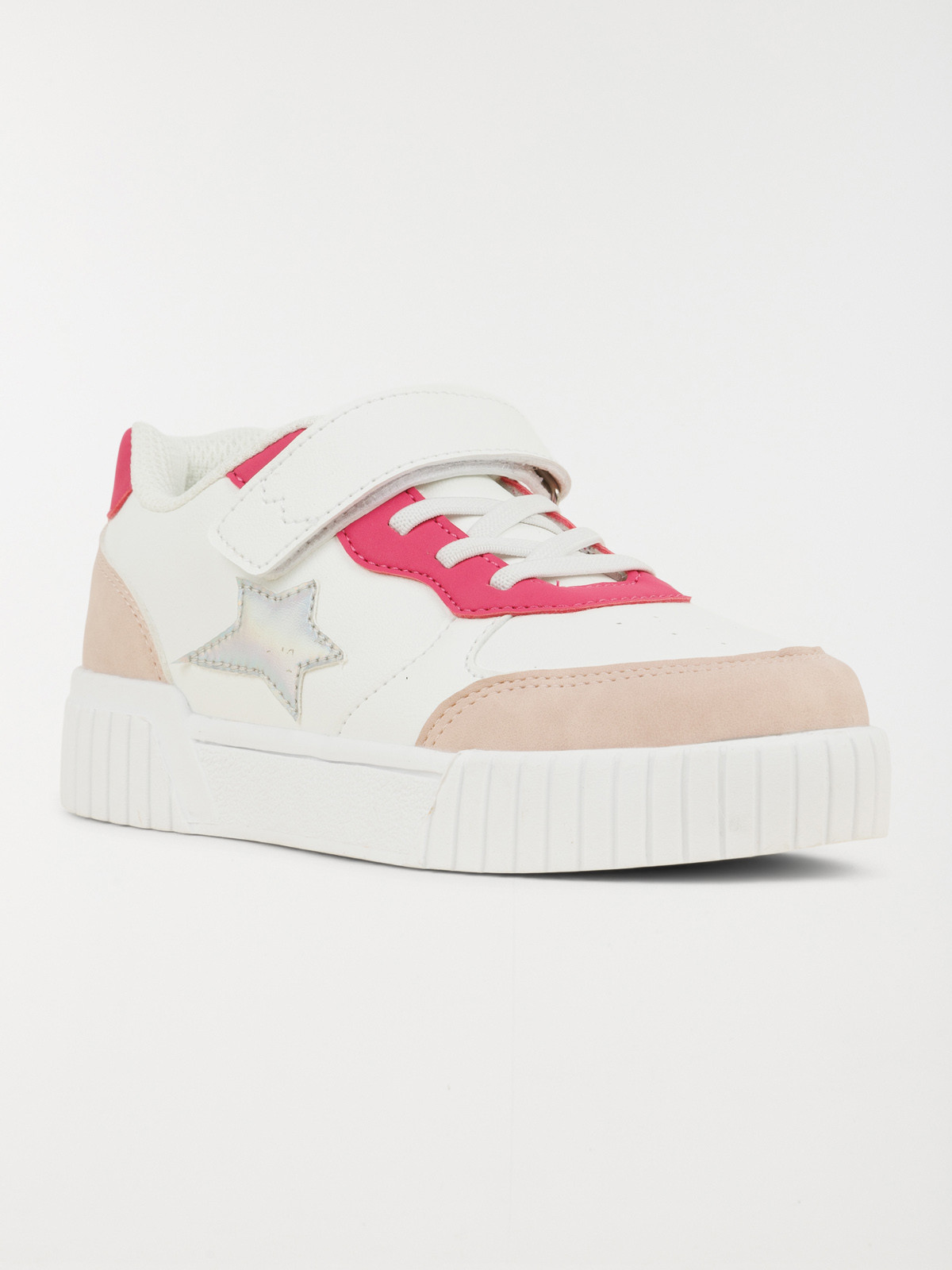 Baskets blanches étoile fille (31-36)