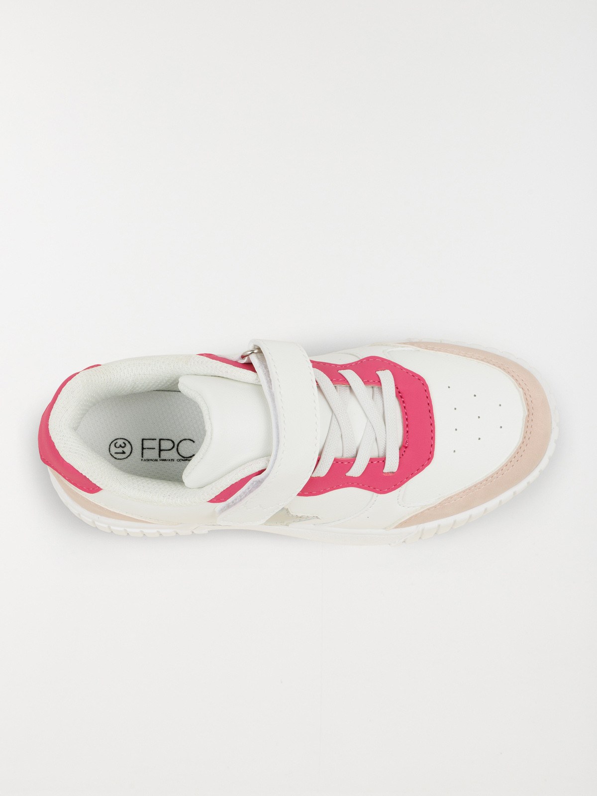 Baskets blanches étoile fille (31-36)