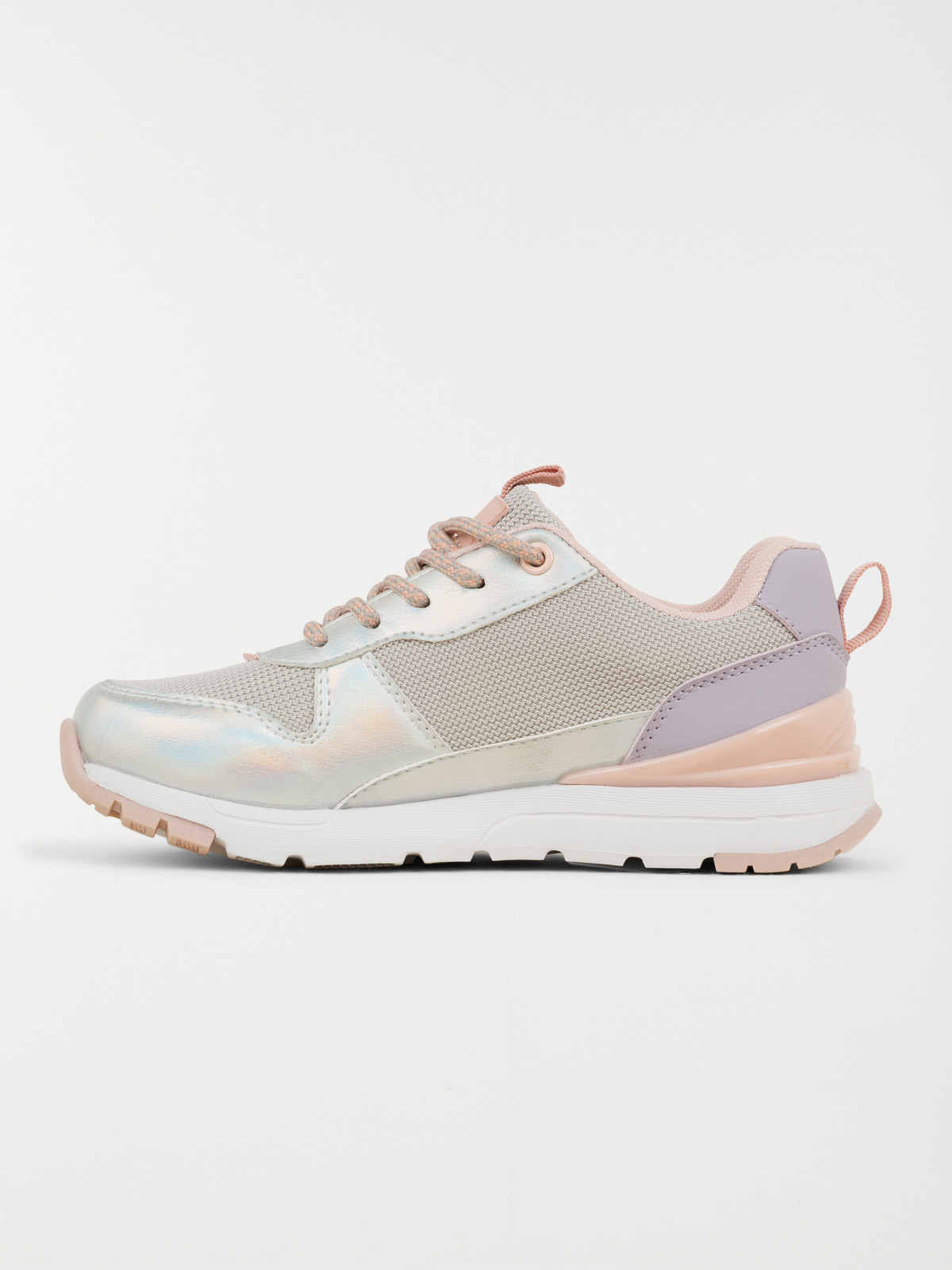 Baskets coloris argenté fille (31-36) Baskets coloris argenté fille (31-36)