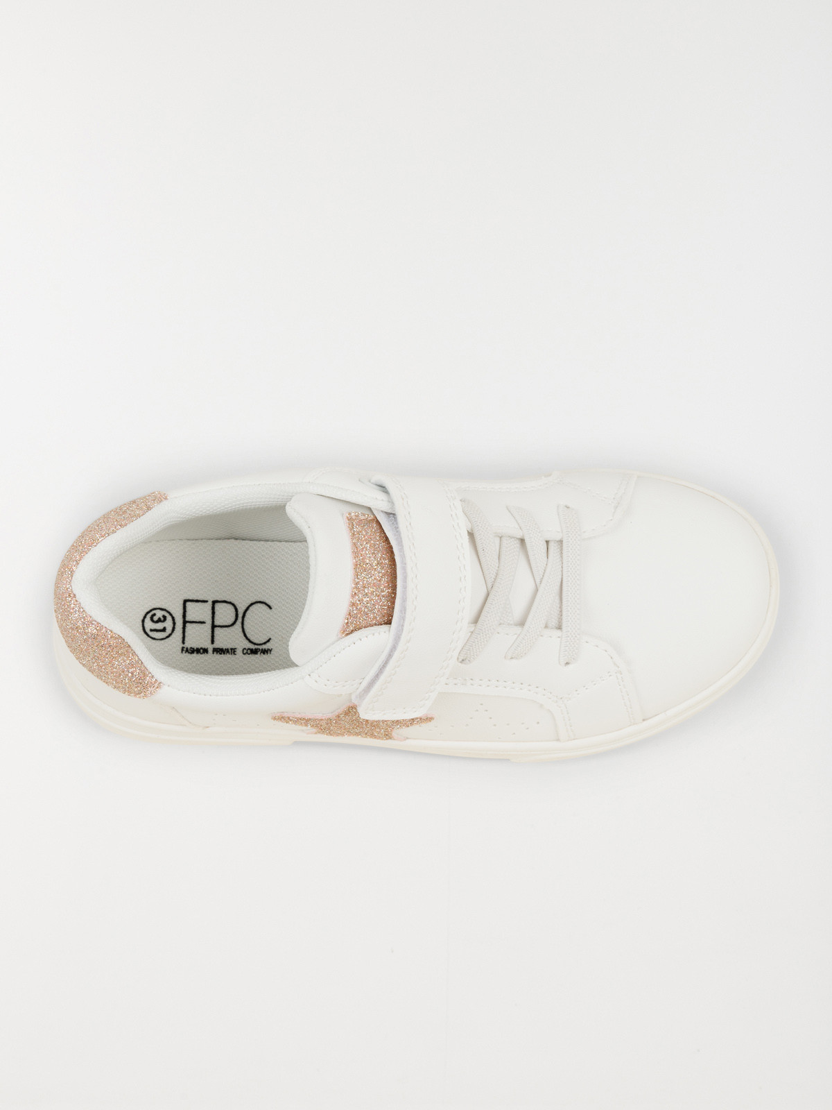 Baskets blanches étoile fille (31-36) Baskets blanches étoile fille (31-36)