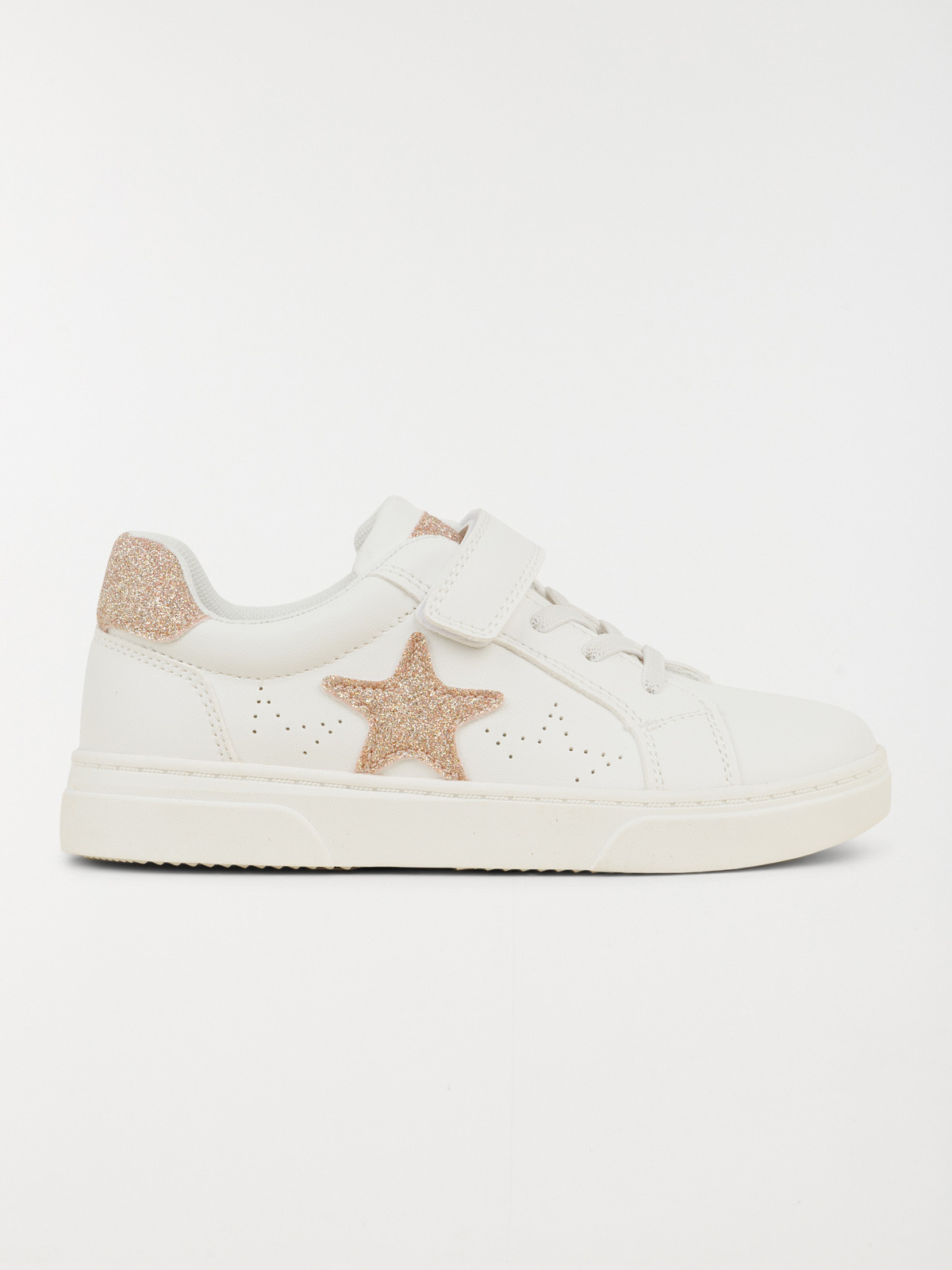 Baskets blanches étoile fille (31-36)