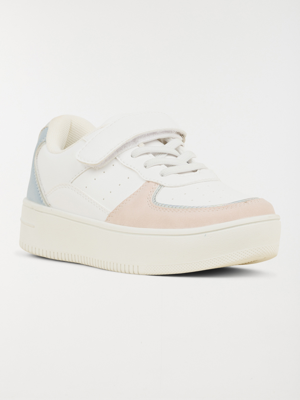 Basket blanche plateforme fille (31-36)