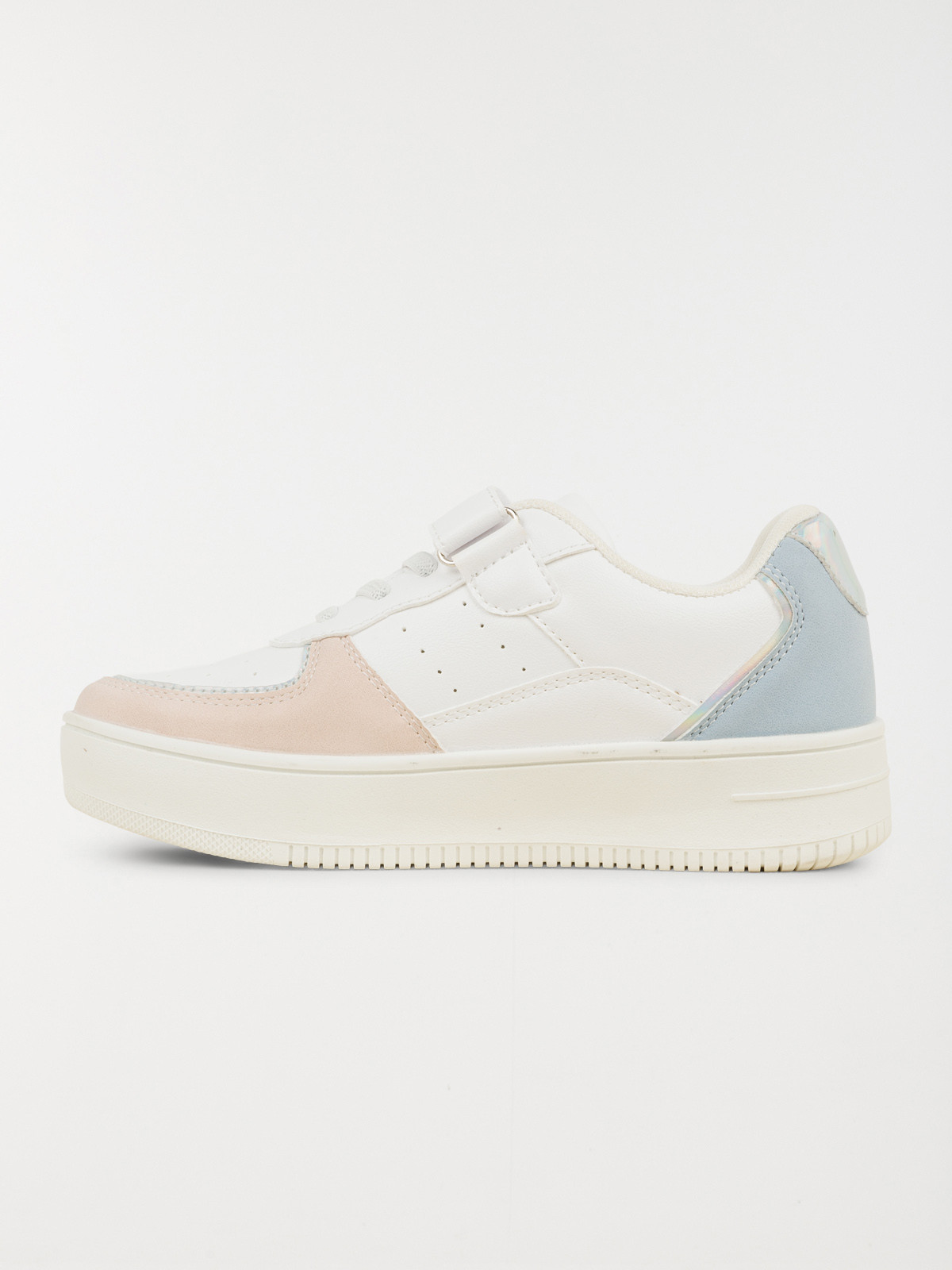 Basket blanche plateforme fille (31-36)