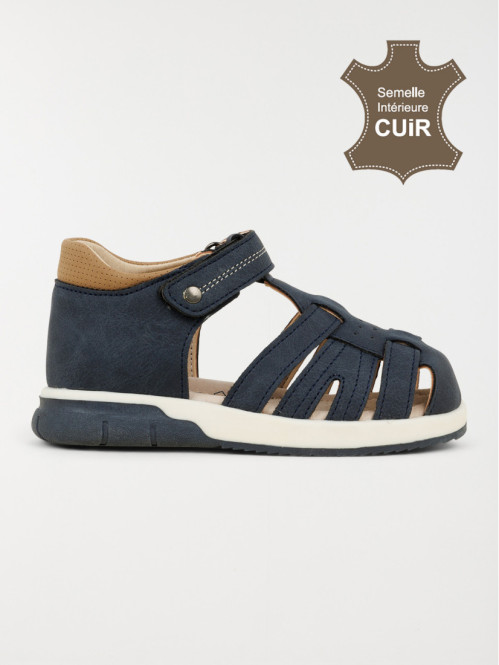 Sandales fermées navy garçon (24-30)