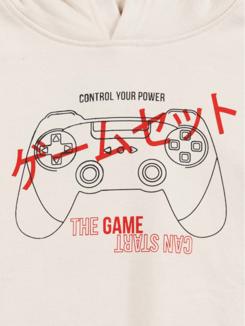 Sweat imprimé à capuche garçon (3-12A) Sweat imprimé à capuche garçon (3-12A)