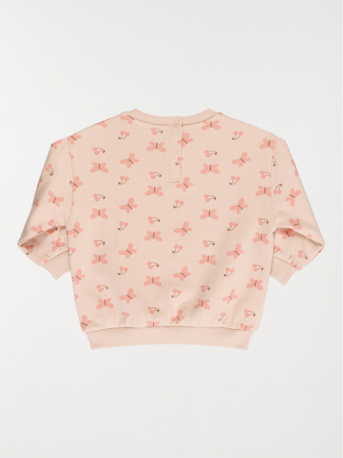 Sweat papillons et cerises fille (3-36M) Sweat papillons et cerises fille (3-36M)