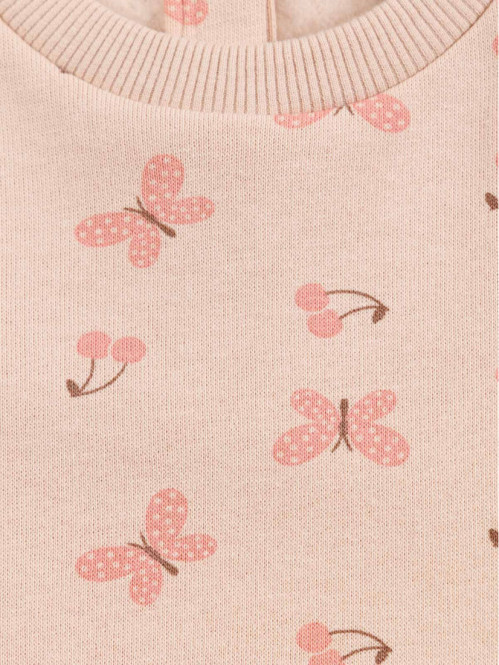 Sweat papillons et cerises fille (3-36M) Sweat papillons et cerises fille (3-36M)