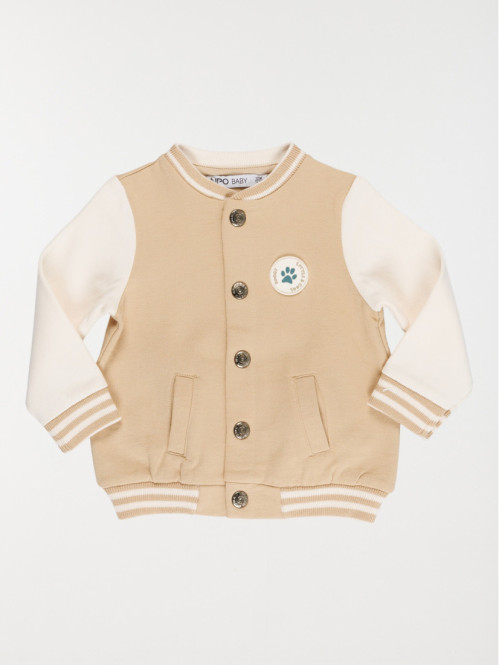 Sweat teddy bicolore garçon (3-36M)
