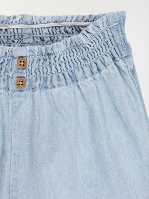 Pantalon taille smockée...