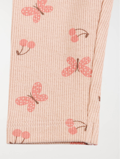 Legging côtelé papillon...