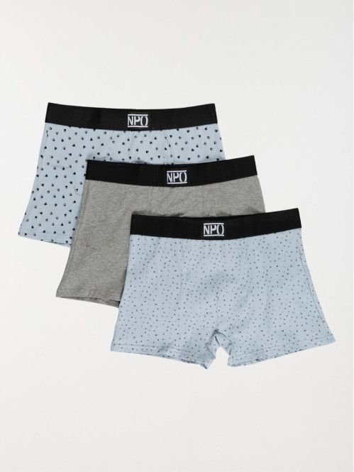 Lot de 3 boxers fantaisies...