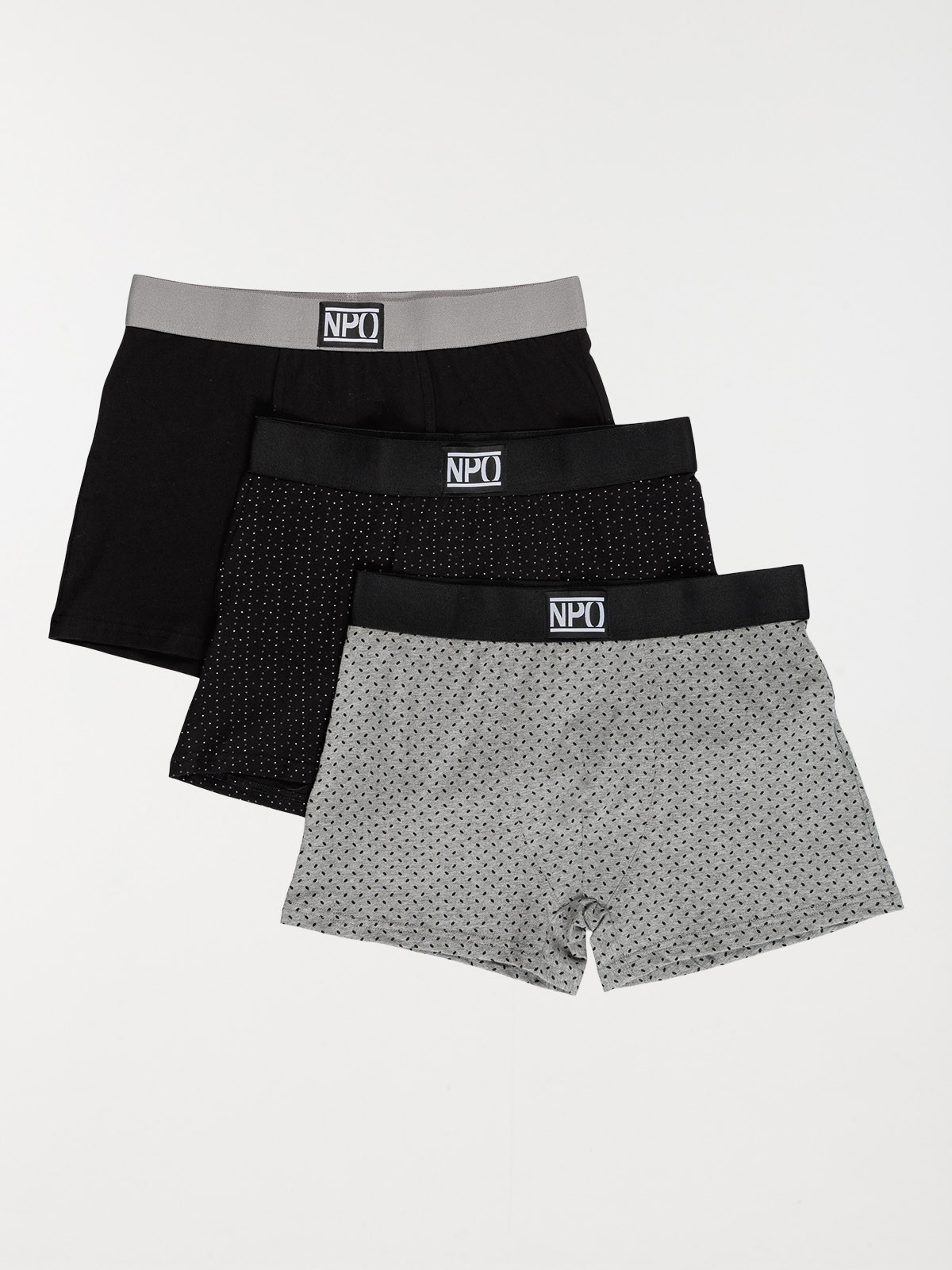 Lot 3 boxers fantaisies noirs homme