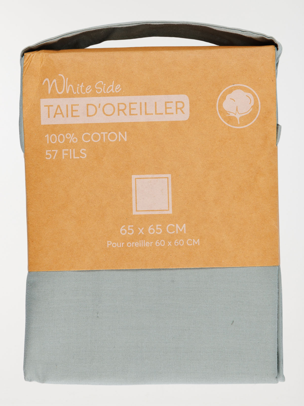 Taie d'oreiller 65 x 65 cm sauge Taie d'oreiller 65 x 65 cm sauge