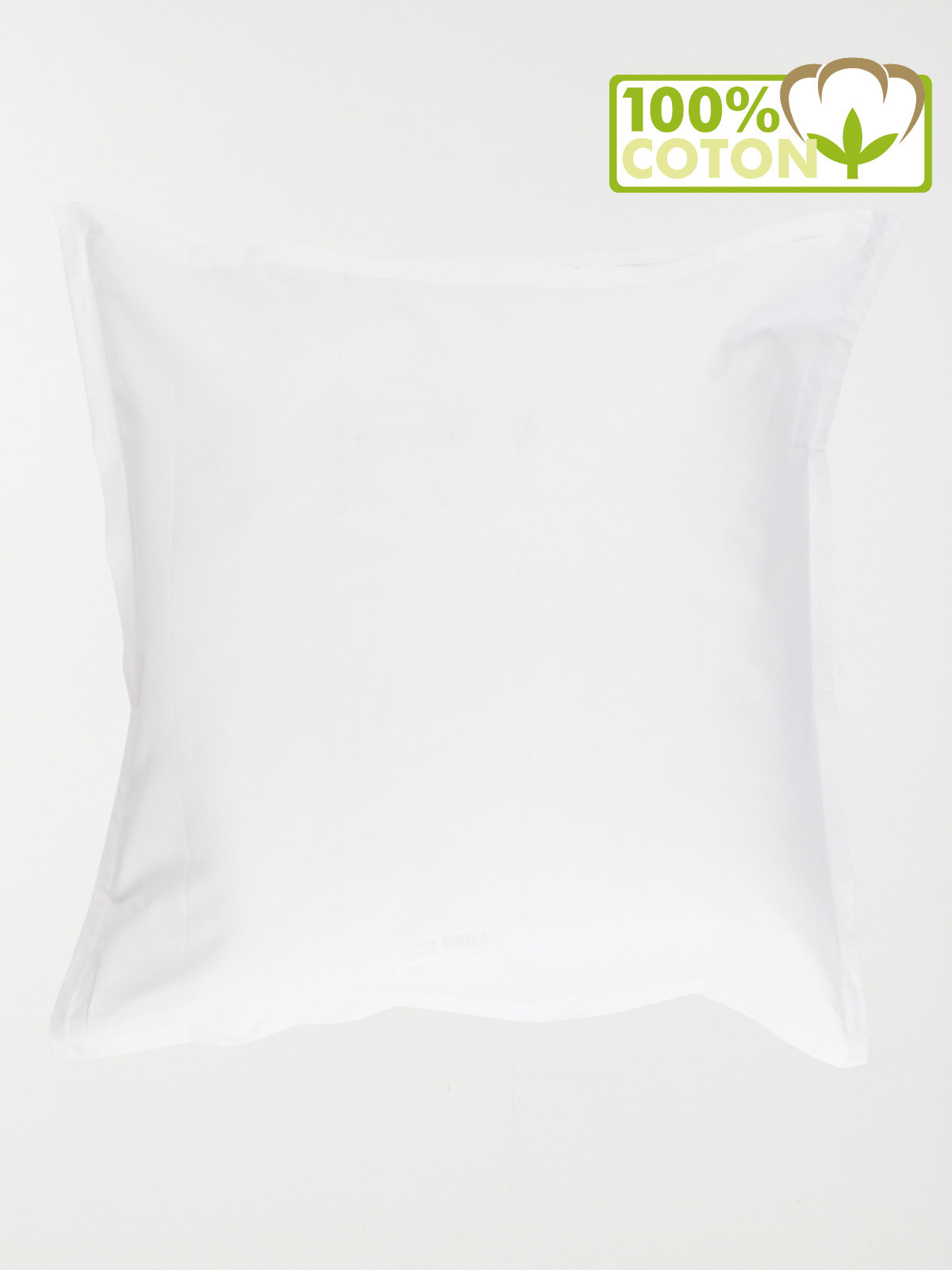 Taie d'oreiller 65 x 65 cm blanc