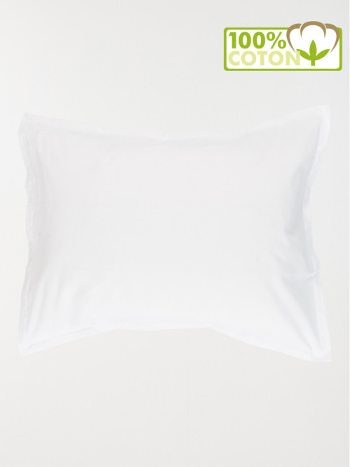 Taie d'oreiller 55x70 cm blanc