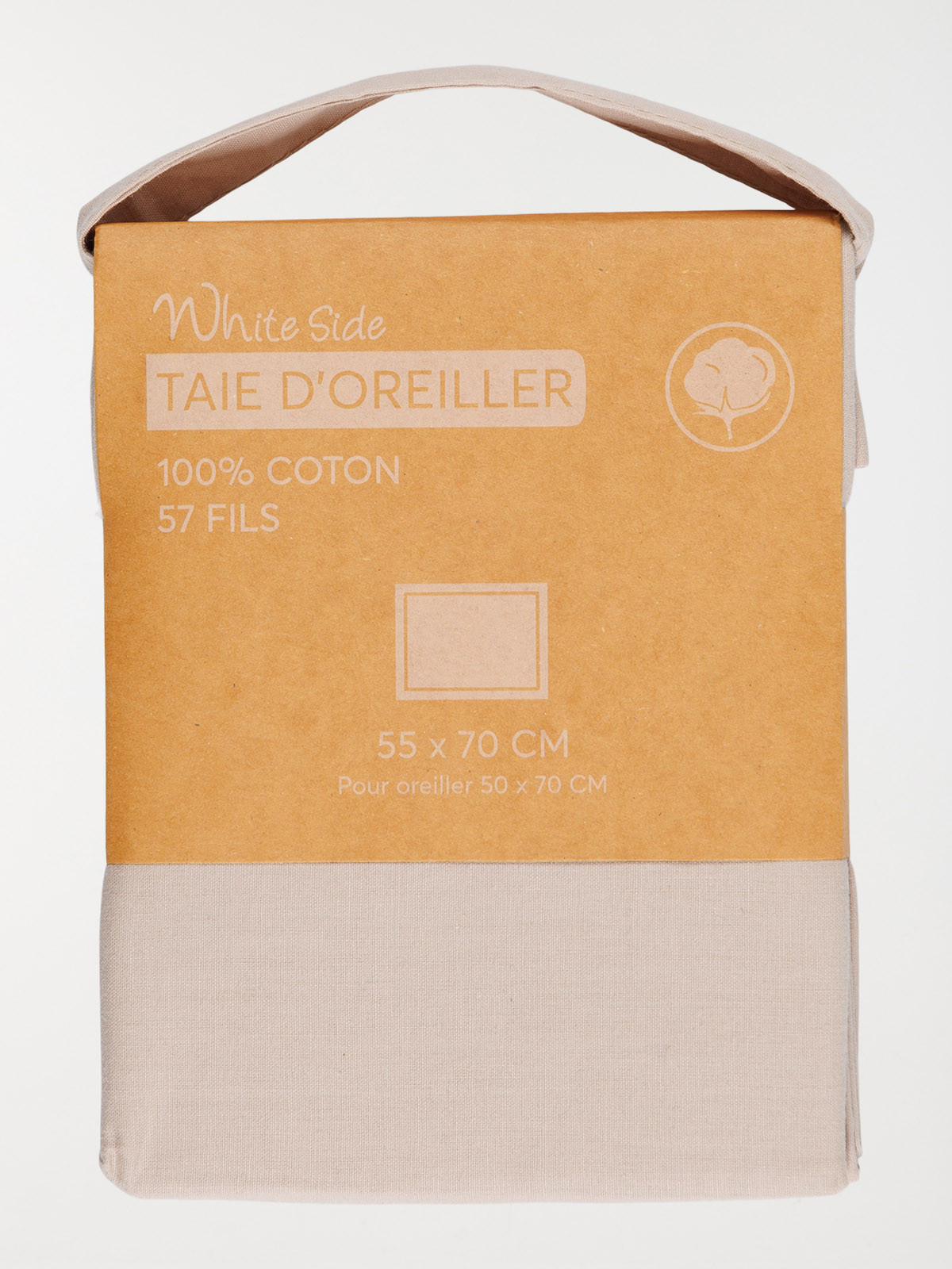 Taie d'oreiller 55x70 cm sable Taie d'oreiller 55x70 cm sable