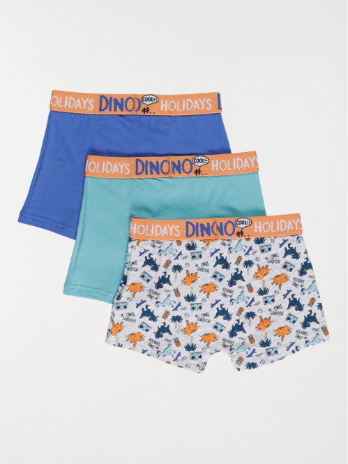 Lot de 3 boxers dinosaures...
