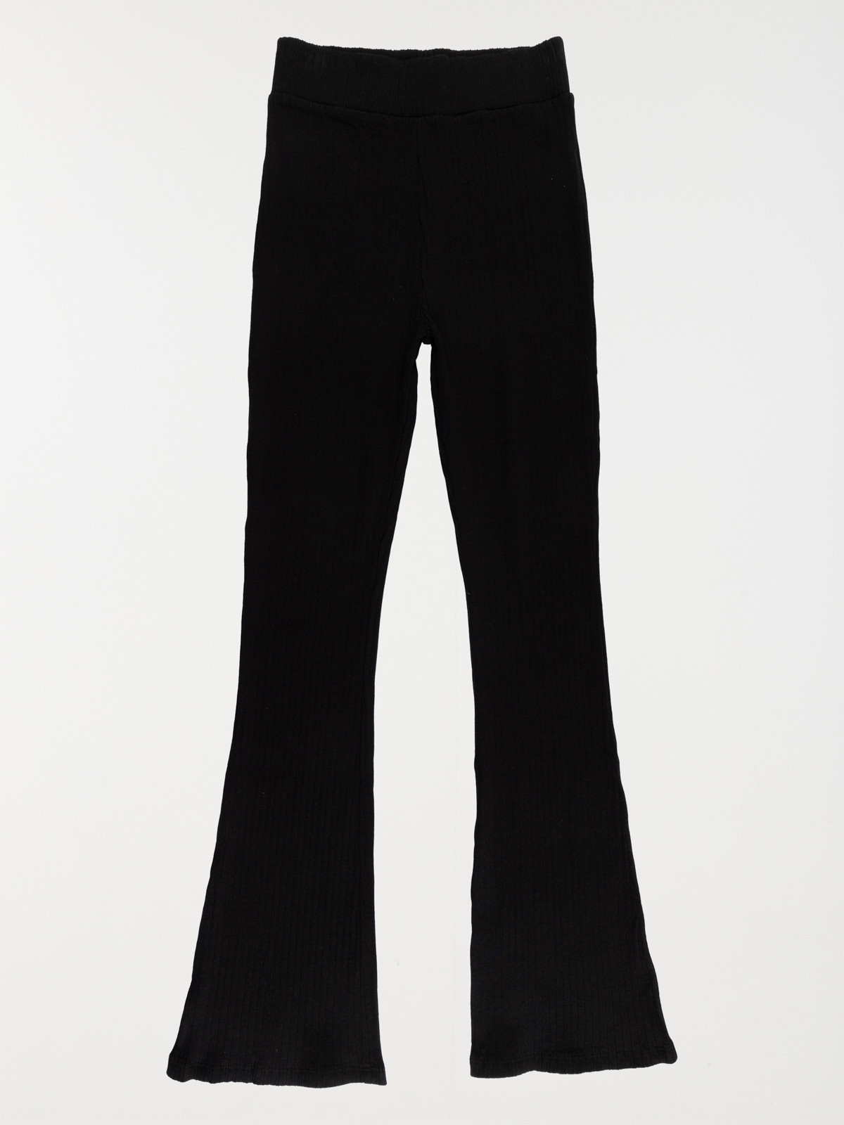 Legging évasé côtelé fille noir (XXS-M)