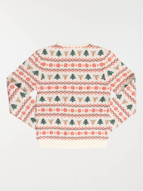 Pull de Noël tout imprimé enfant (3-12A)