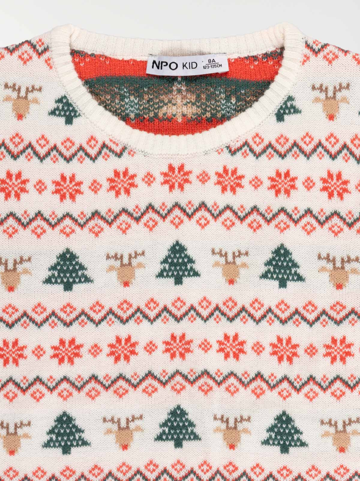 Pull de Noël tout imprimé enfant (3-12A)