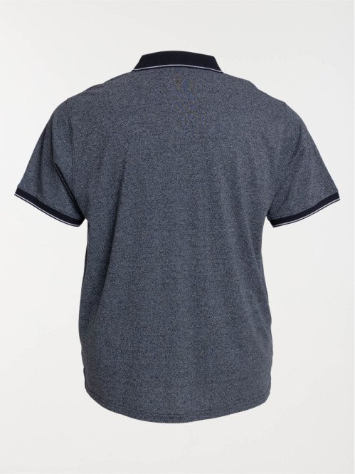 Polo noir grande taille homme