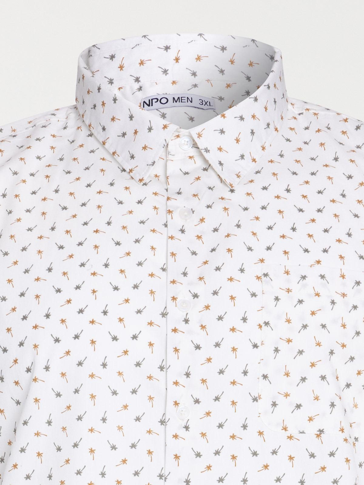 Chemisette imprimée grande taille homme