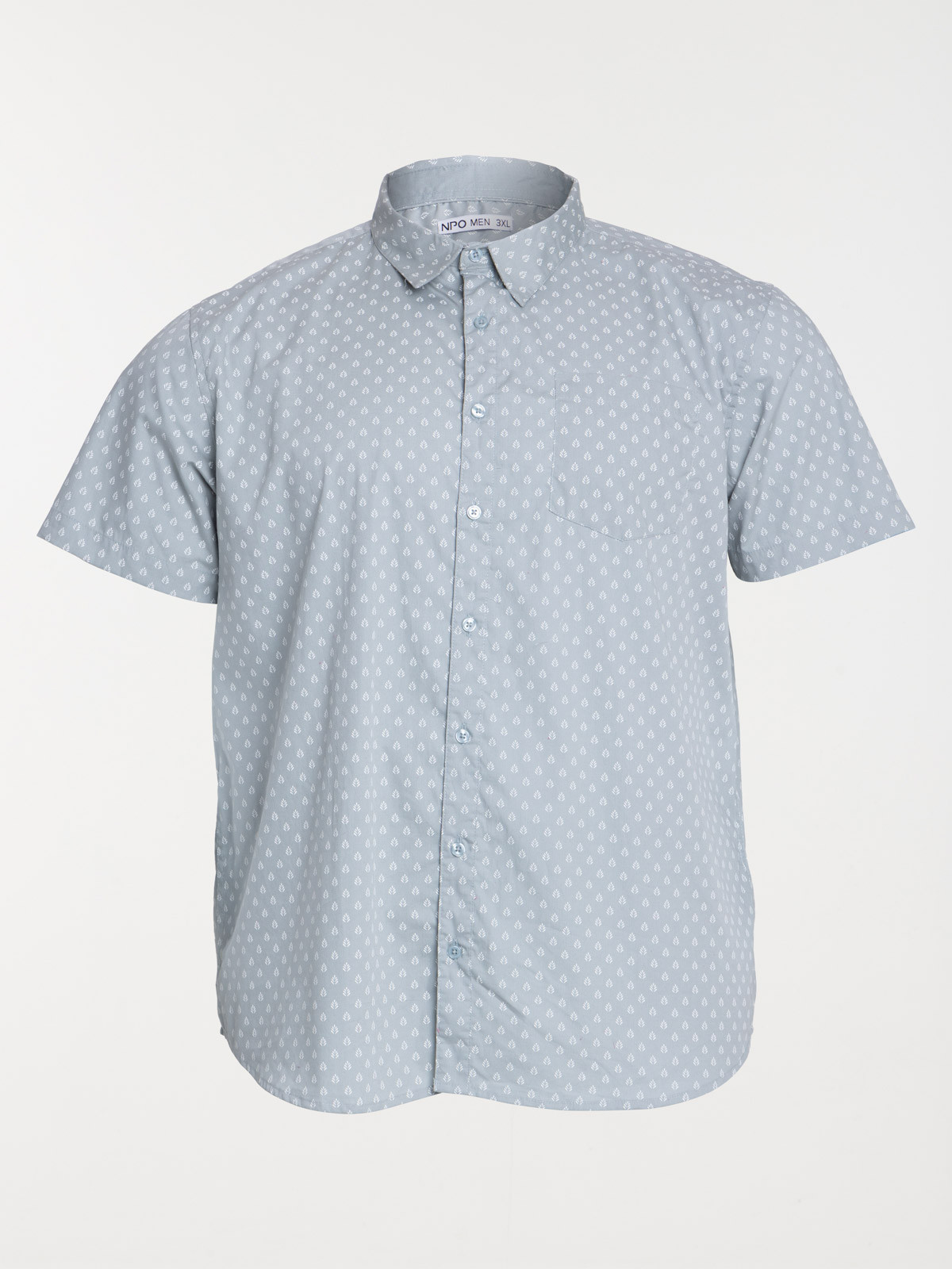 Chemisette motif grande taille homme