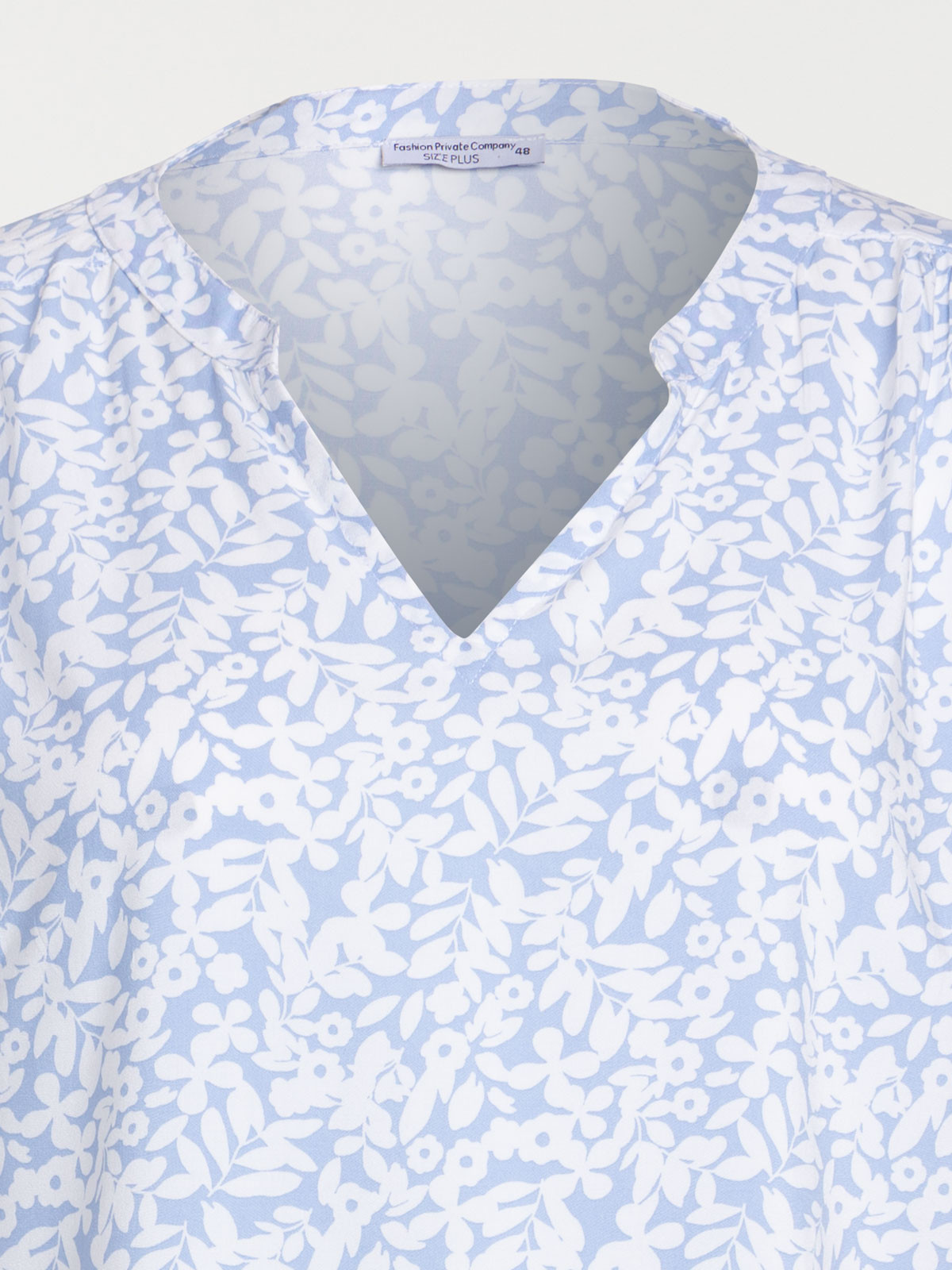 Blouse fleurie grande taille femme