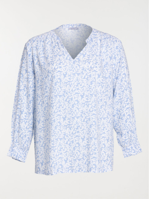 Blouse fleurie grande taille femme