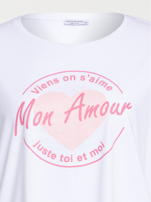 T-shirt mon amour grande...