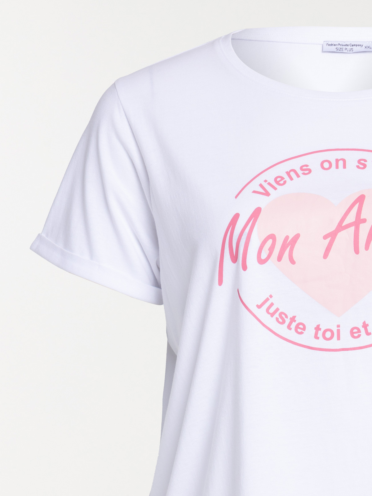 T-shirt mon amour grande taille femme T-shirt mon amour grande taille femme