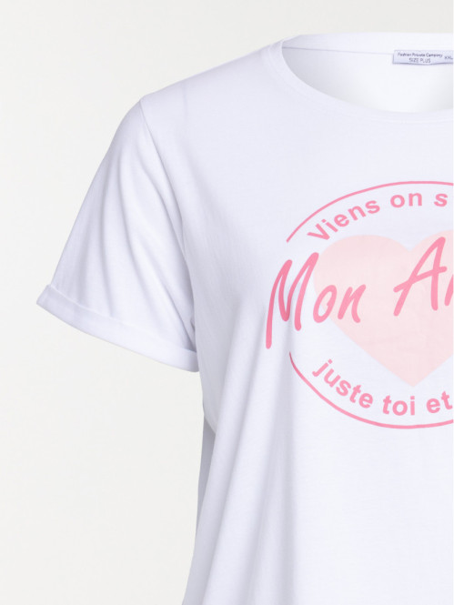 T-shirt mon amour grande...