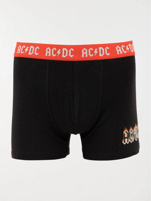 Boxer ACDC homme noir