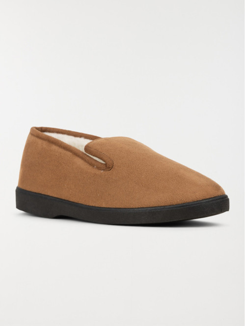 Pantoufles marron homme...