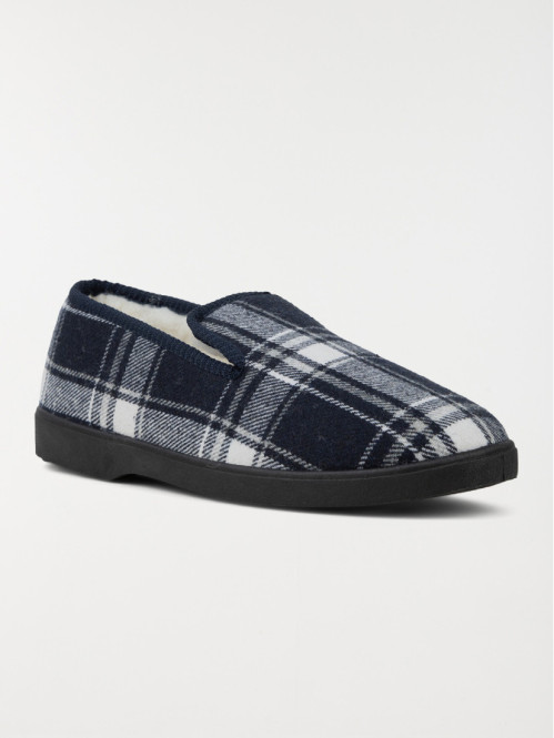 Chaussons homme à carreaux (39-45)